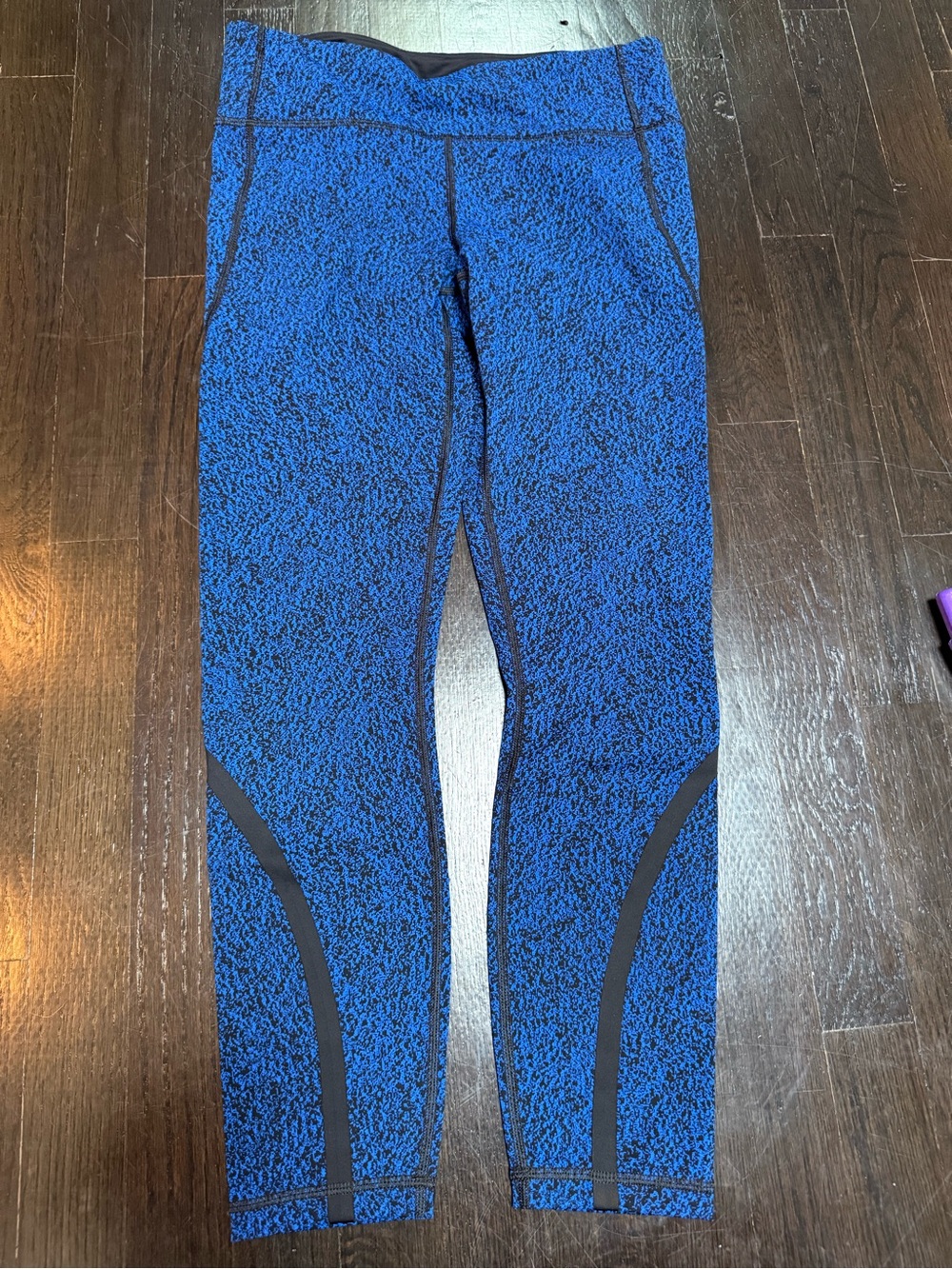 Lululemon Blue Speckled Performance Leggings